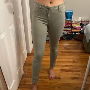 Skinny Green Abercrombie Jeans
